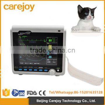 8.4-inch 5-Parameter Vet Patient Monitor with low price ECG, NIBP, SPO2, RESP, TEMP, PR