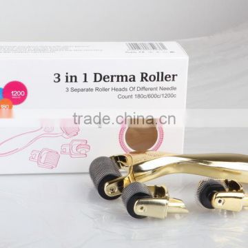 Factory Direct Sale 180/600/1200 Needles 3 in 1 DNS Derma Roller with CE