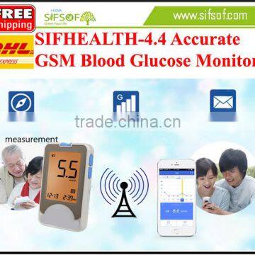 SIFHEALTH-4.4 Bluetooth Glucose Meter, Accurate and Fast GSM Blood Glucose Meter