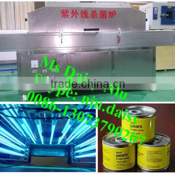 stainless steel ultraviolet light food sterilizer/canned food UV sterilizing machine/UV sterilizer machine for jars