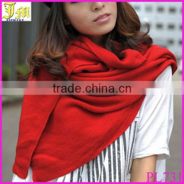 Fashion Women's Soft Wool Knit Long Plain Scarf Scarves Winter Warm Stole Wrap Shawl 2015