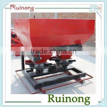 Double disc farm spreader with tractor