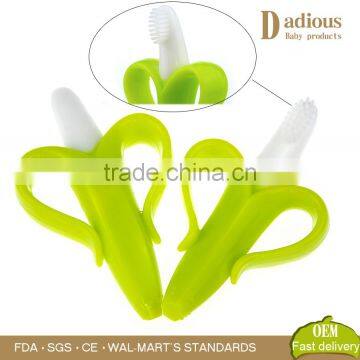 High Quality Eco-friendly Soft Silicone Banana Toothbrush photo-4