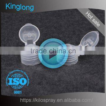 Attractive price and new design fine mist plastic bottle screw ribbed plastic flip top cap