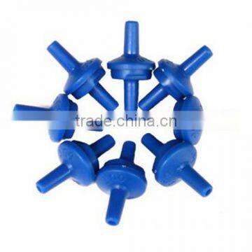 Plastic blue check valve for aquarium