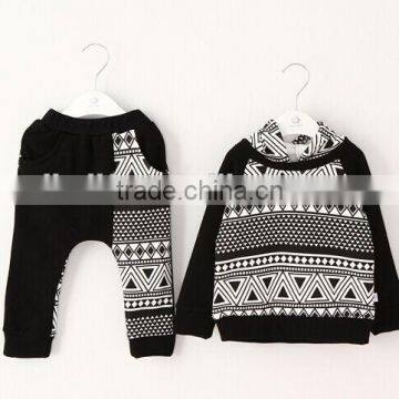 New Fashion Geometric Pattern Baby Boys Clothes photo-3