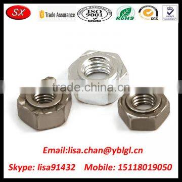 Customized Nickel Plating M6 Steel Weld Nut