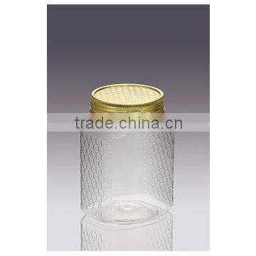 370ML aluminium lid PET honey candy cookie moson jar