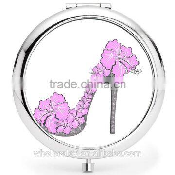 Metal Folding Crystal Cosmetic Mirror photo-3