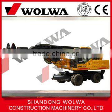 360 degree wheel type soil drill rig machine on sale
