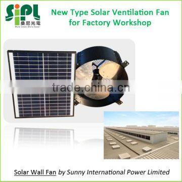 SUNNY FAN 12 Inch 12 Watt Wall Mounted Solar Industrial Air Exhaust Fan photo-3