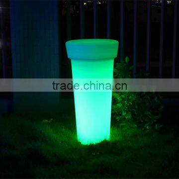 BSCI Approval LED Flower Pot/High Quality Rgb LED Planter/plastic Decorative Flower Pots