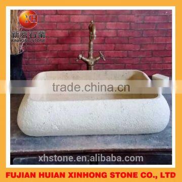 2016 Gradient Indoor White Brown Mixed Stone Wash Basin photo-5