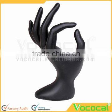 OK Hand Gestured Resin Ring Display Stand Jewelry Display Props Black photo-2