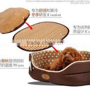 CY112 Soft Warm Indoor Portable Pets Dog Puppy Cat Bed Plush Cotton Mat Kennel Luxury Pet Bed photo-3