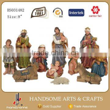 8 Inch High Quality Christian Jesus Christ Nativity Set photo-2
