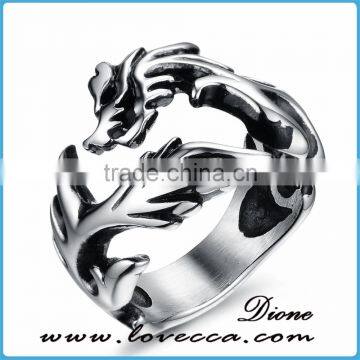 Personalized Ring 316 Stainless Steel Retro Jewellery Casting Dragon Ring for Men