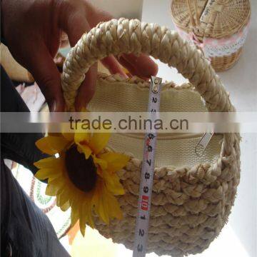 Gifts & Decor Handle Woven Corn Husk Baske photo-6