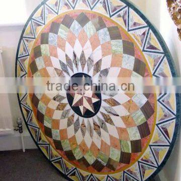 Stone Inlaid Marble Coffee Table Top Stone Inlay Table Top