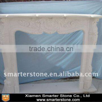 White Marble Fireplace Frame/Fireplace Stove