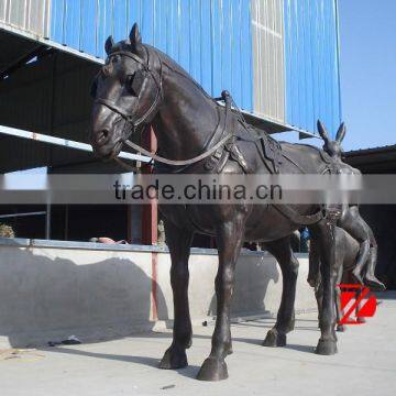 brass large outdoor horse sculpture