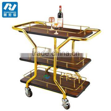 Excellent wine serving liquor trolley cart