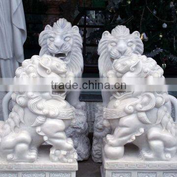 outdoor traditional lion statue stone vietnam marble sculptures