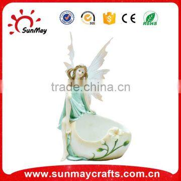 Polyresin garden fairy, flower fairies