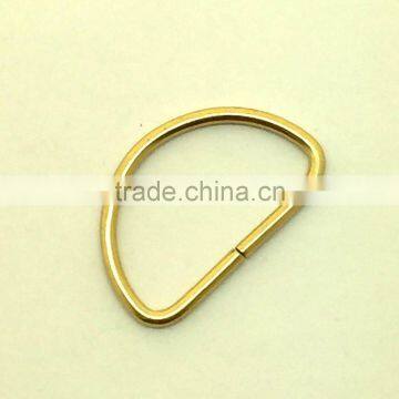Metal Hardware Ring / Wholesale Steel Rings / Brass Plating Metal D Ring photo-2