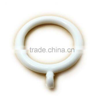 Plastic White Curtain Pole Rod Ring, ID34mm/OD46mm & ID26mm/OD33mm photo-2
