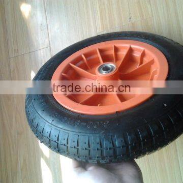 Rubber wheel 3.00-8(13x3) with plastic rim