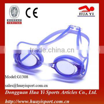 Three size of nose belt waterproof custom funny swimming goggles