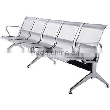 Public Place Cheap Stainless Steel 3-Seater Waiting Chair photo-5