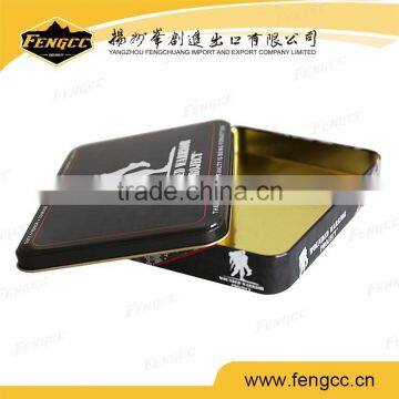 Metal Flat Shape Tin Box Cans in Full Color Print for Promotion Gift