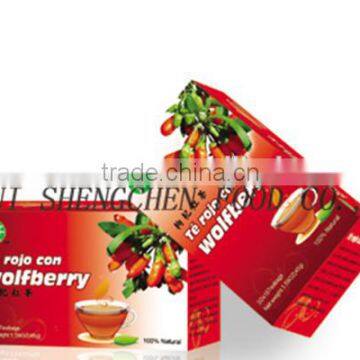 wolfberry black tea bag herbal tea