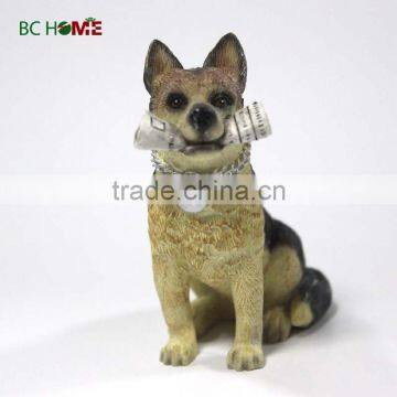 Resin dog ornament home decoration garden decoration