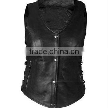 Girls Leather Vests