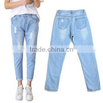 New Fashion Jeans Pants Korean Style Cutting Ladies Skinny Jeans photo-6