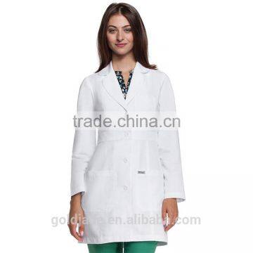 Cusomt Long Sleeve Unisex Acid Resistant White Lab Coat photo-6