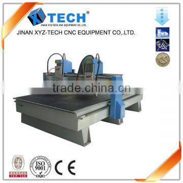 XJ1212 Two Heads Dual Spindles Cnc Stone Cutter Router With CE photo-3