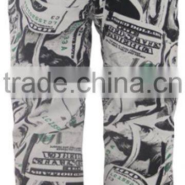 Mens Fashion Elastic 180g TC Washed Long Pants in Stock photo-4