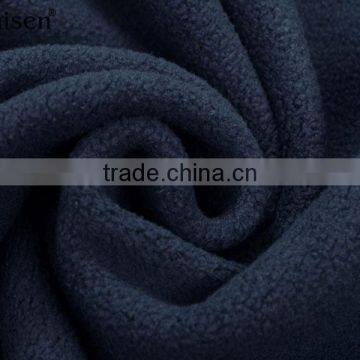 Oem Service Windproof Zipper-up Long Sleeves Dark Blue Plain Polar Fleece Men' Coat photo-6