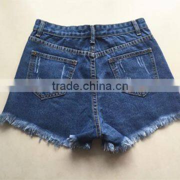 Customer Brand Girl's Ripped Denim Jeans Shorts Fringe Hem photo-2