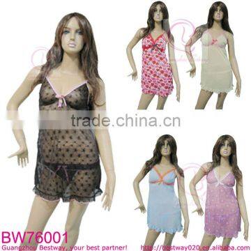 Lace babydoll hot open lingerie