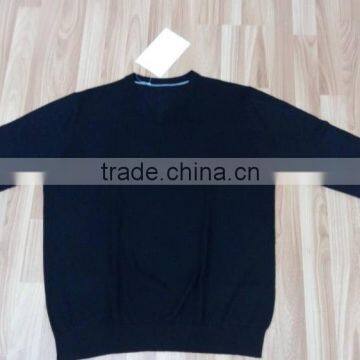 Men's V-neck 100% Wool Winter Design Sweater(mswool420) photo-2