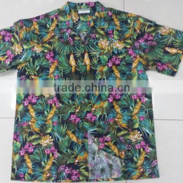 MENS PRINTED HAWAIIAN SHIRT v4616