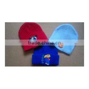 100%acrylic knitted infant hat