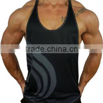 Low Cut Singlet Tops Custom Gym Singlets Cool Dry Mens Singlet photo-2