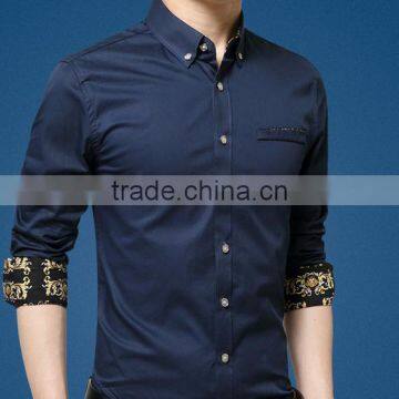 New Men's Fashion Slim Fit Shirts Long Sleeve Bussiness Man Dress Shirt Plus Size photo-5