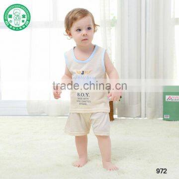 Sleeveless suit two sets of baby summer sets, baby vest suit set